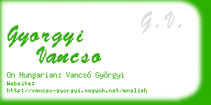 gyorgyi vancso business card