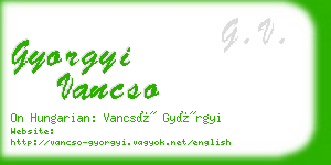 gyorgyi vancso business card